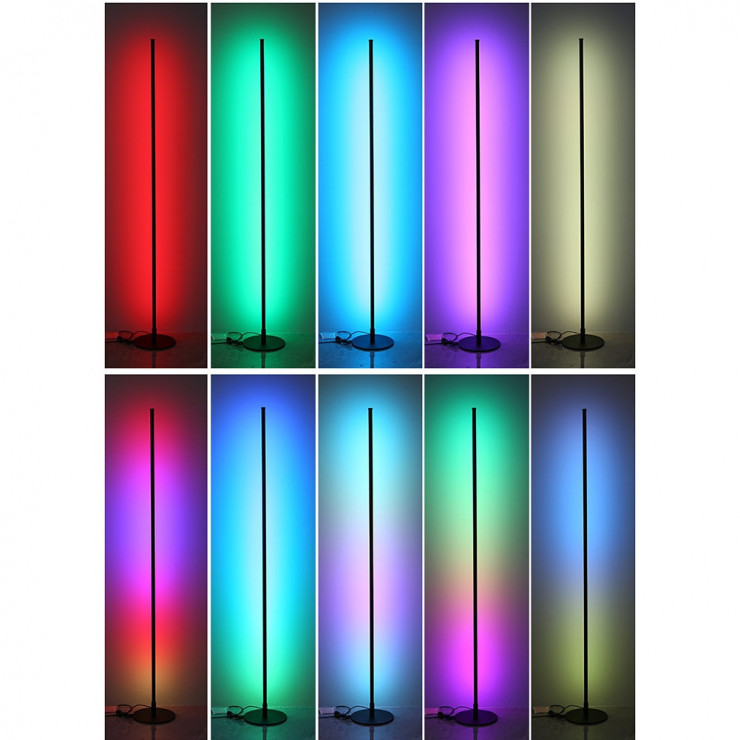 Lampe d'angle sur Pied LED 20W RGB avec télécommande. - Eclairage  Résidentiel/Luminaires décoratifs ou festifs - dhomeclair