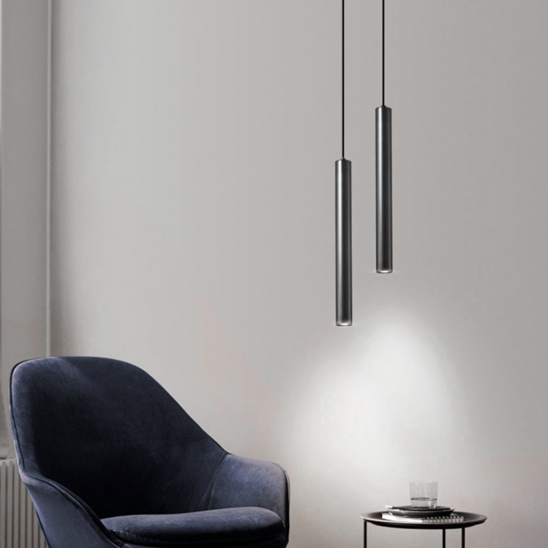 Lampe Suspendue LED Moderne - 15x9 Cm - Lumière Chaude 3000K - Style Nordique - Pour Salon, Chambre, Cuisine